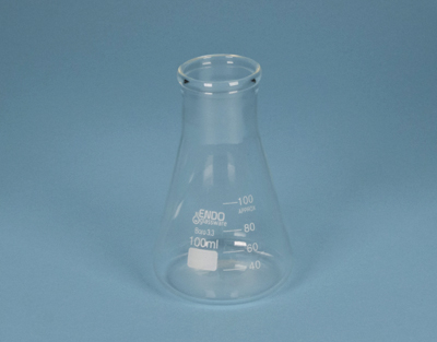 Fiole erlenmeyer en verre, à col large - 100 ml