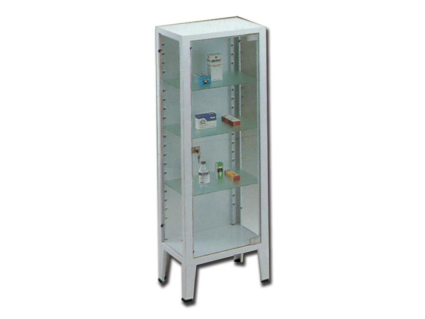 CABINET - 1 door - tempered glass