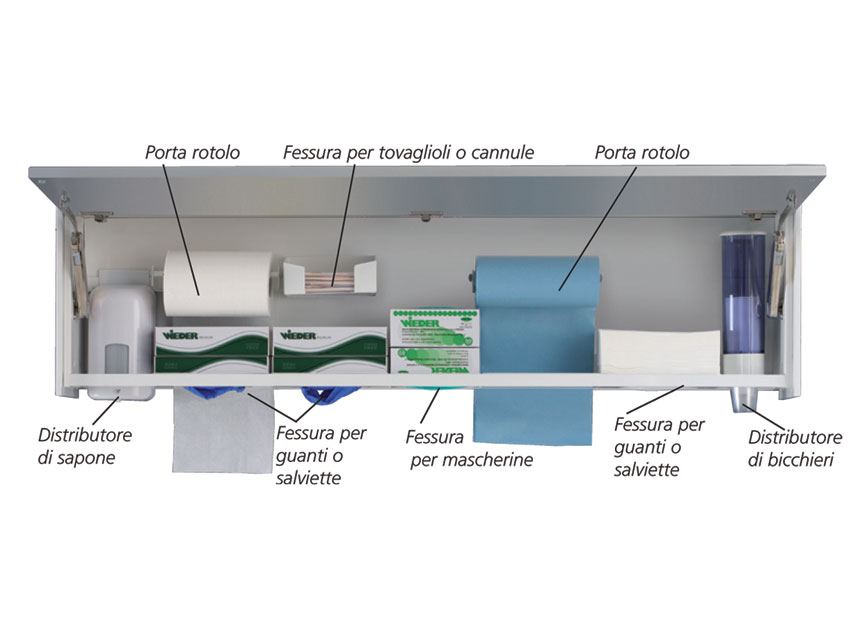 MULTI-PURPOSE WALL UNIT - large - colour on request   