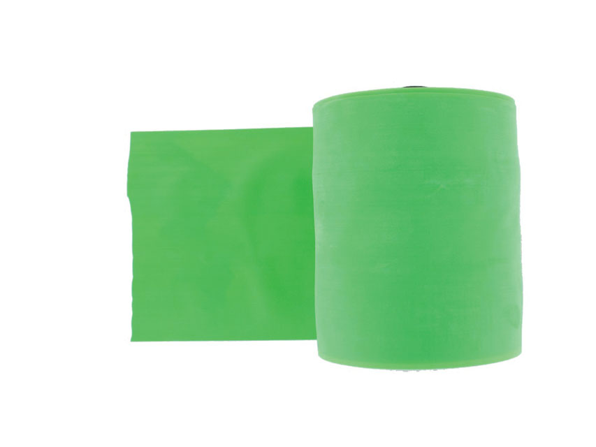 BANDES DE RÉSISTANCE SANS LATEX 45 m x 14 cm x 0,25 mm - vert