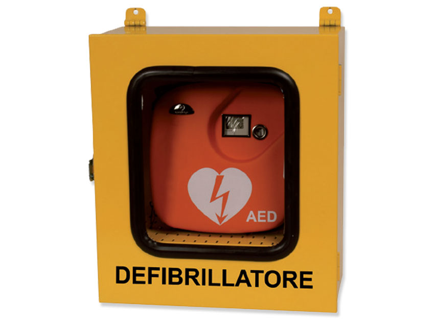 CABINET WITH THERMO AND ALARM FOR DEFIBRILLATORS - outdoor use