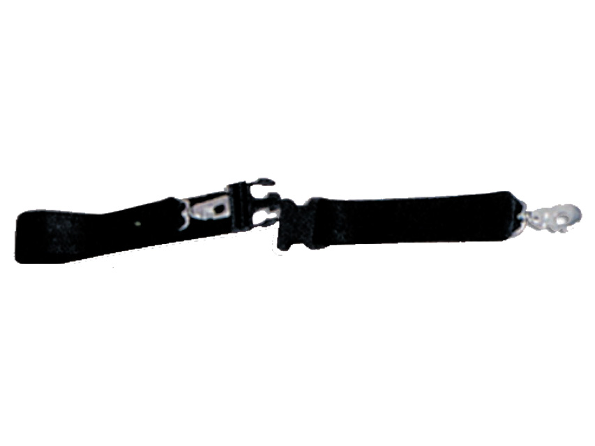 2 PIECES BELT - plastic lock - black