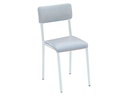 CHAIR - padded seat - grey