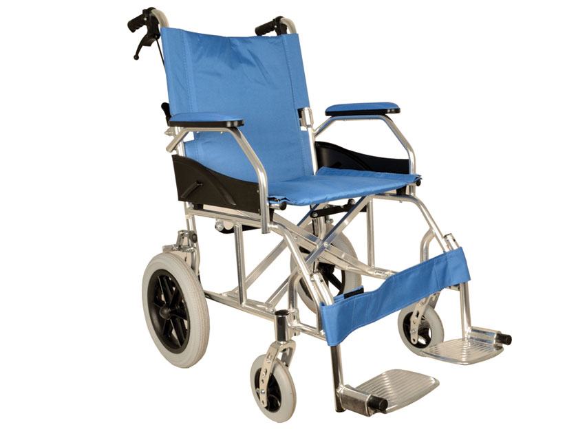 FAUTEUIL ROULANT EN ALUMINIUM QUEEN - bleu