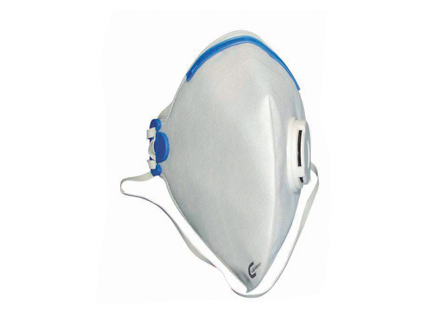 MASQUE RESPIRATOIRE RABATTABLE À PLAT FFP2 avec vavle, filtration minimale 92%, norme CE - EN 149: 2001 + A1: 2009 - boîte de 10