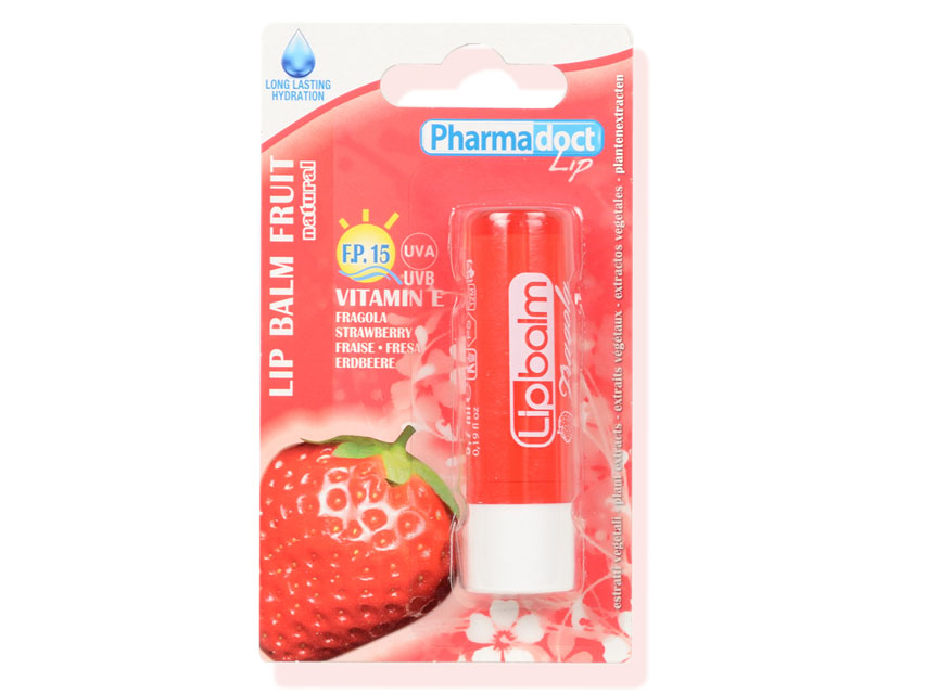 PHARMADOCT BAUME POUR LÈVRES FRAISE - caisse de 12 boîtes