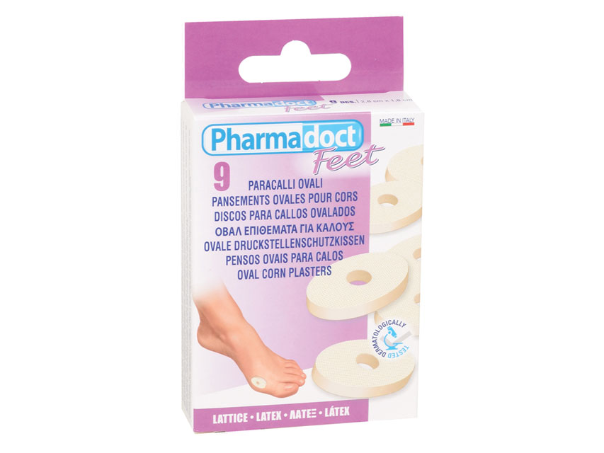 PHARMADOCT OVAL CORN PLASTERS - carton of 12 boxes of 9