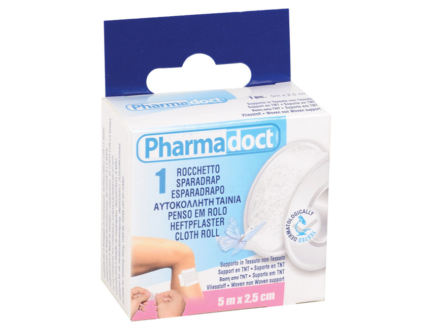 PHARMADOCT CLOTH ROLL 5m x 2.5cm - carton of 12 boxes