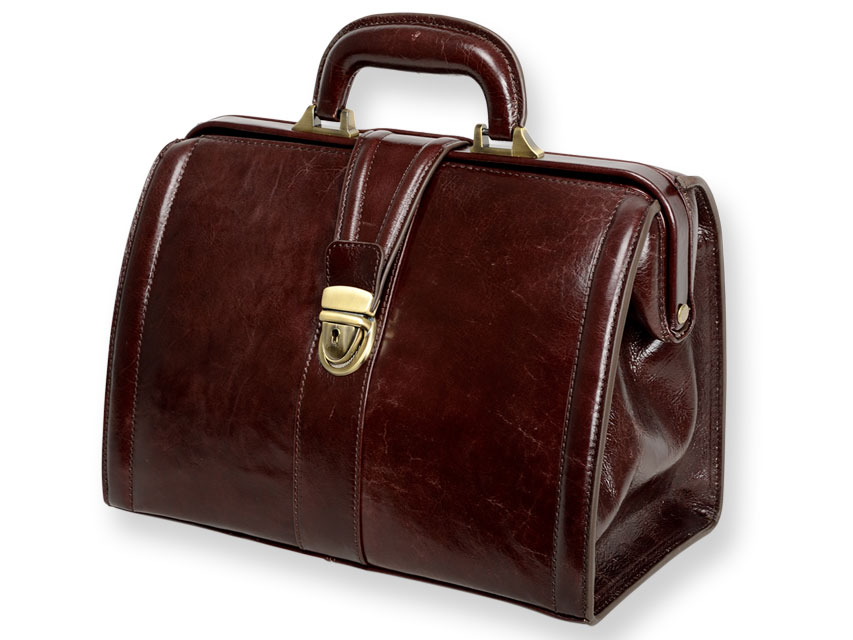 VALIGETTA PRIME LEATHER MEDICAL BAG - brown