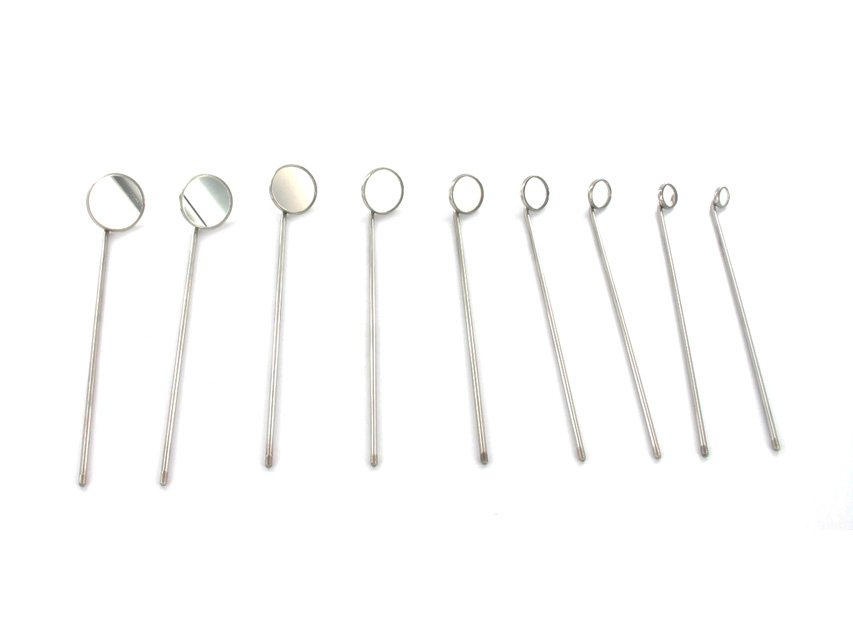 SET 9 LARYNGEAL MIRRORS 000-6 - set of 9