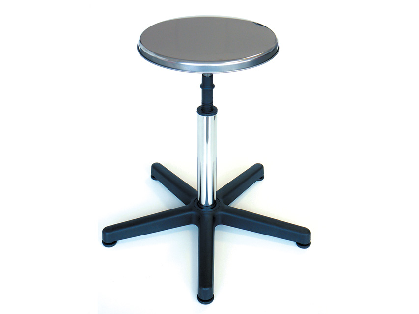 TABOURET - siège inox, sur pieds