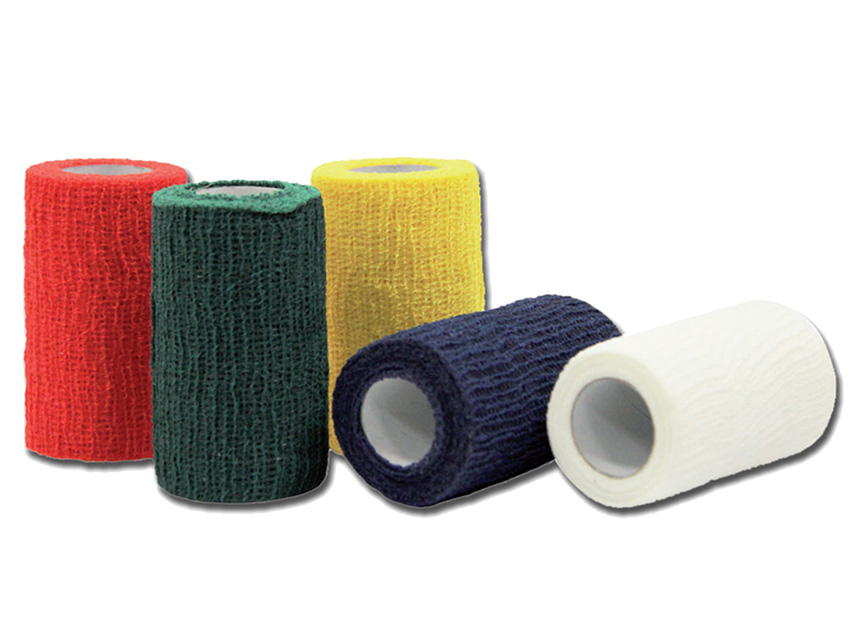 COHESIVE COLOUR BANDAGE 4 m x 6 cm - blue - box of 10