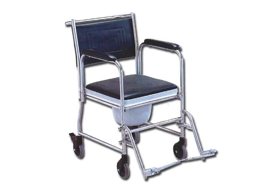 COMMODE WHEELCHAIR with castors