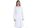 TABLIER MÉDICAL BLANC - coton/polyester - femme