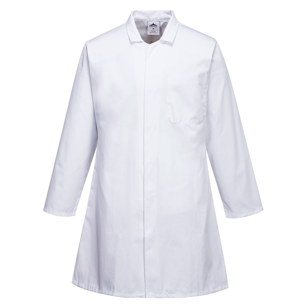 Blouse Homme Agroalimentaire, 3 poches - Blanc