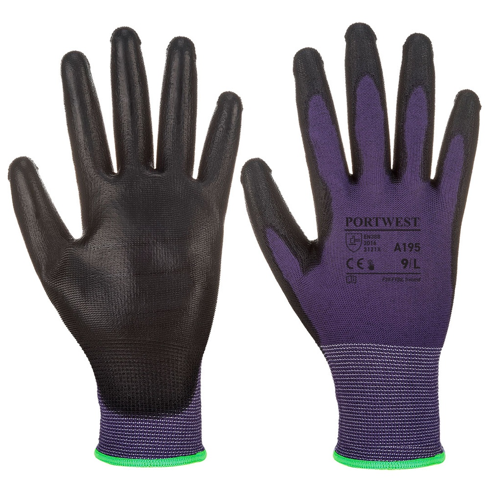 Gant PU Tactile - Violet/Noir