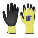 Gant PU Vis-Tex coupure D - Jaune/Noir