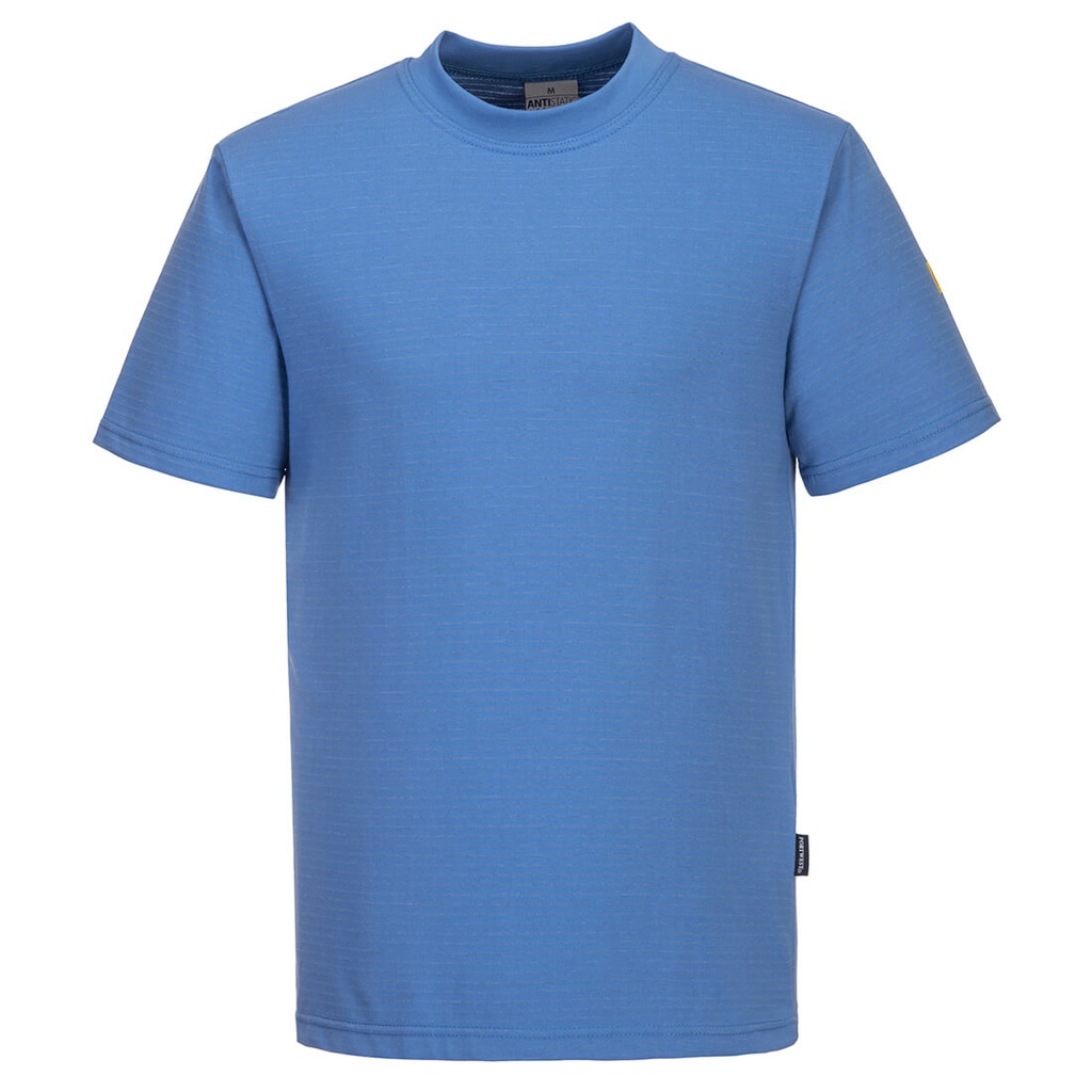 T-Shirt antistatique ESD - Bleu Hopital