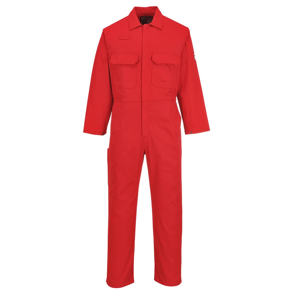 Combinaison Bizweld Retardateur de flammes - Long - Rouge