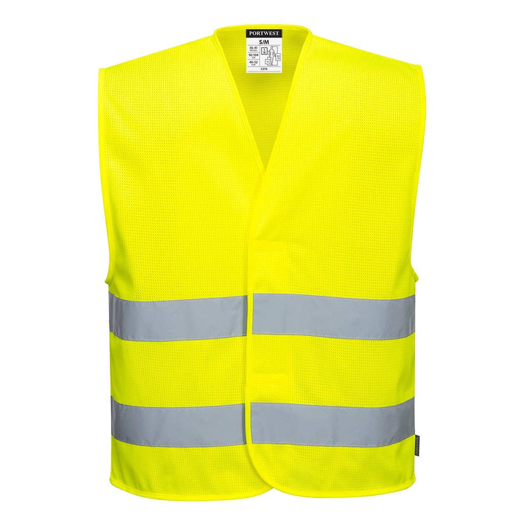 Gilet 2 bandes Hi-Vis MeshAir - Jaune