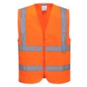 Gilet Hi-Vis avec zip - Orange