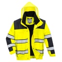 Blouson HiVis 3 en 1 - Jaune/Noir