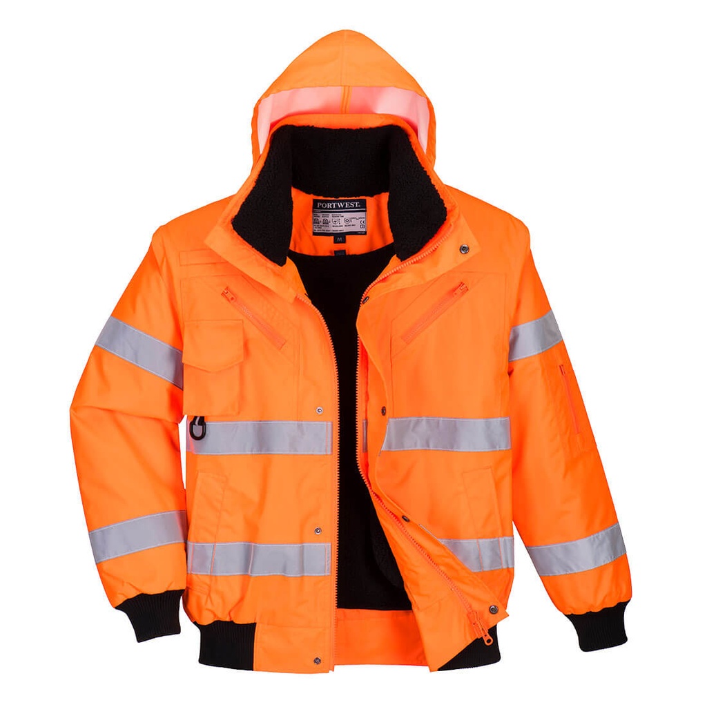 Blouson Bomber HiVis 3 en 1 - Orange