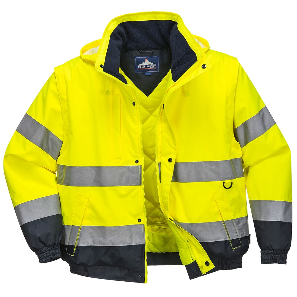 Blouson 2-en-1 HiVis - Jaune