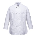 Veste cuisine Femme Rachel Manches Longues - Blanc