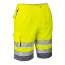 Bermuda HiVis Poly-coton - Jaune/Gris