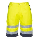 Bermuda HiVis Poly-coton - Jaune/Marine