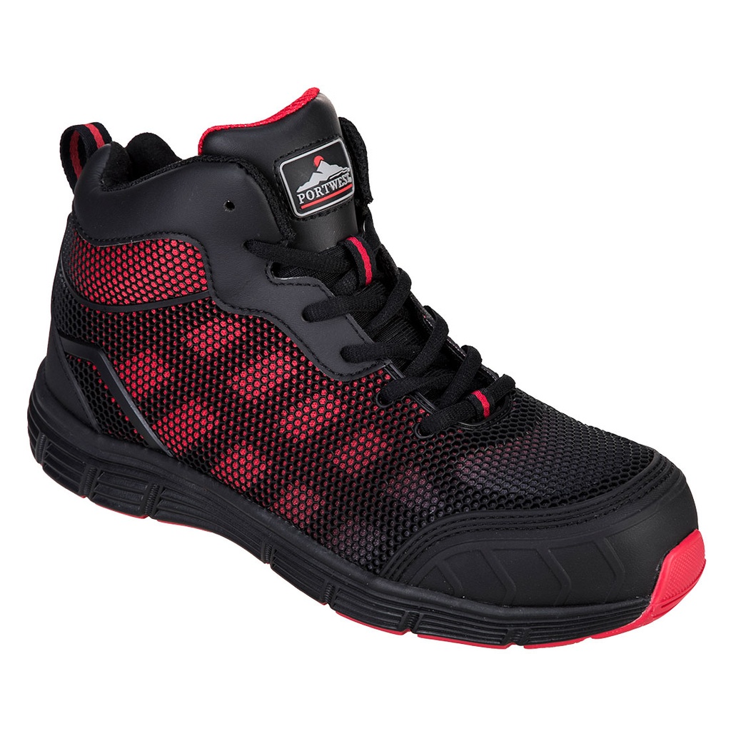 Chaussure montante Portwest Compositelite Derwent S1P - Noir/Rouge