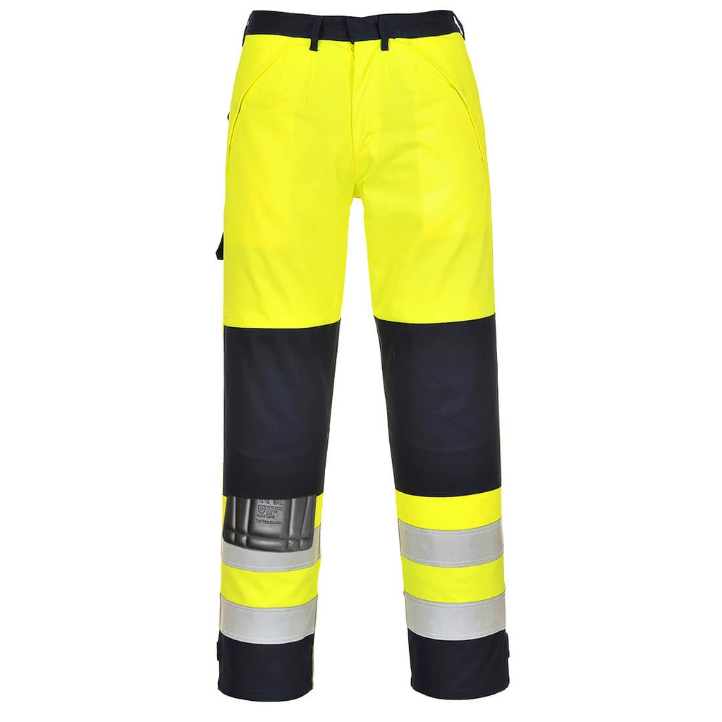 Pantalon Haute-visibilité Multirisques - Jaune/Marine