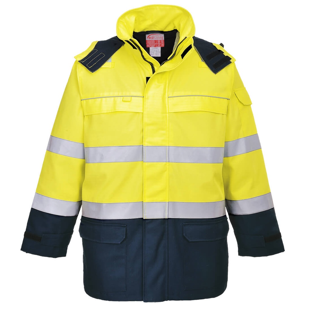 Parka arc électrique et haute visibilité - Jaune/Marine