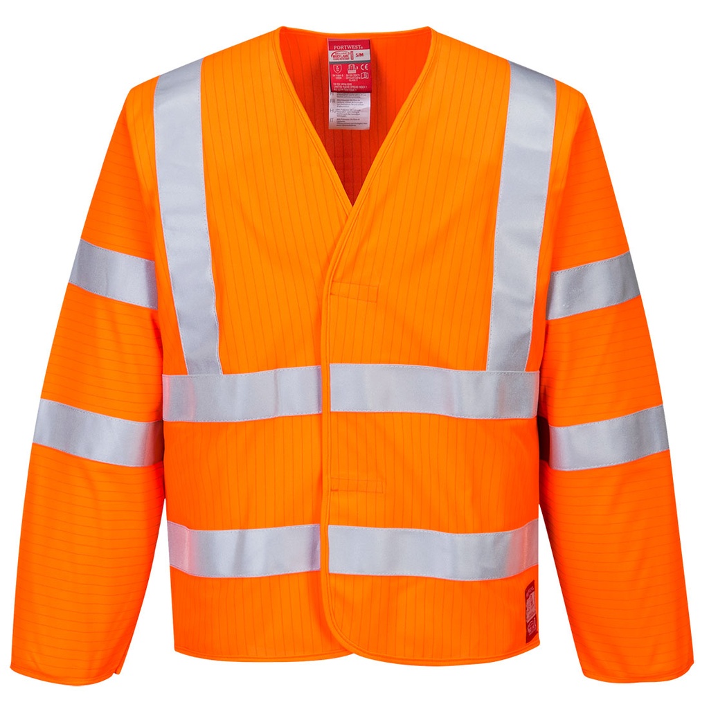 Gilet HV ML Antistatique - Résistante à la flamme - Orange