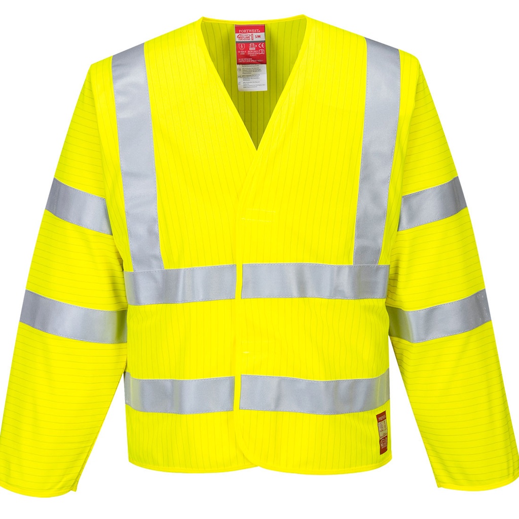 Gilet HV ML Antistatique - Résistante à la flamme - Jaune