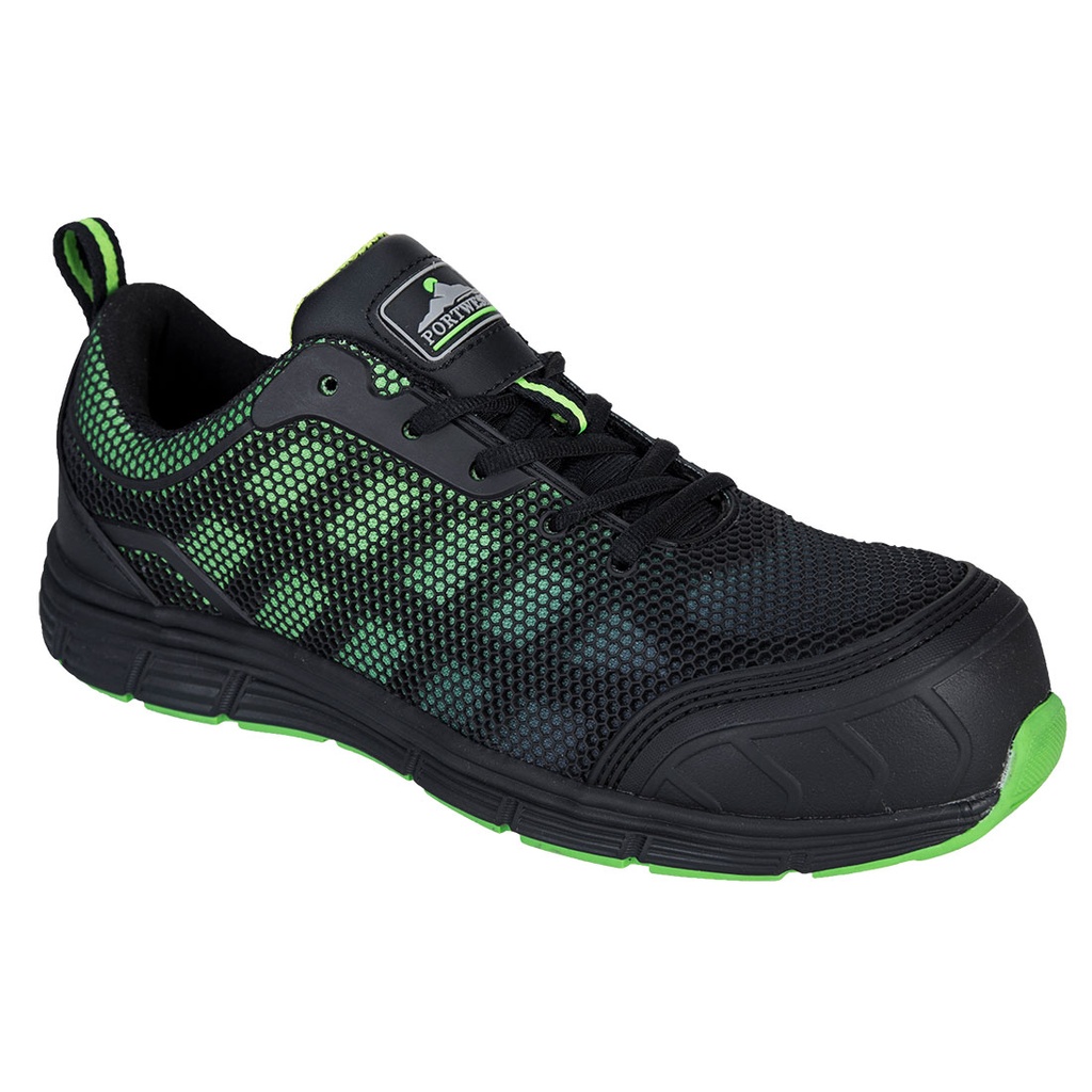 Chaussure Basse Portwest Compositelite Ogwen S1P - Noir/Vert