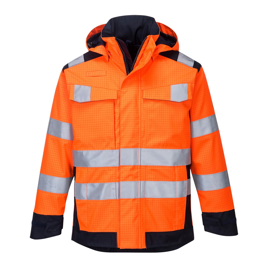 veste de pluie modaflame arc électrique - Orange/Marine