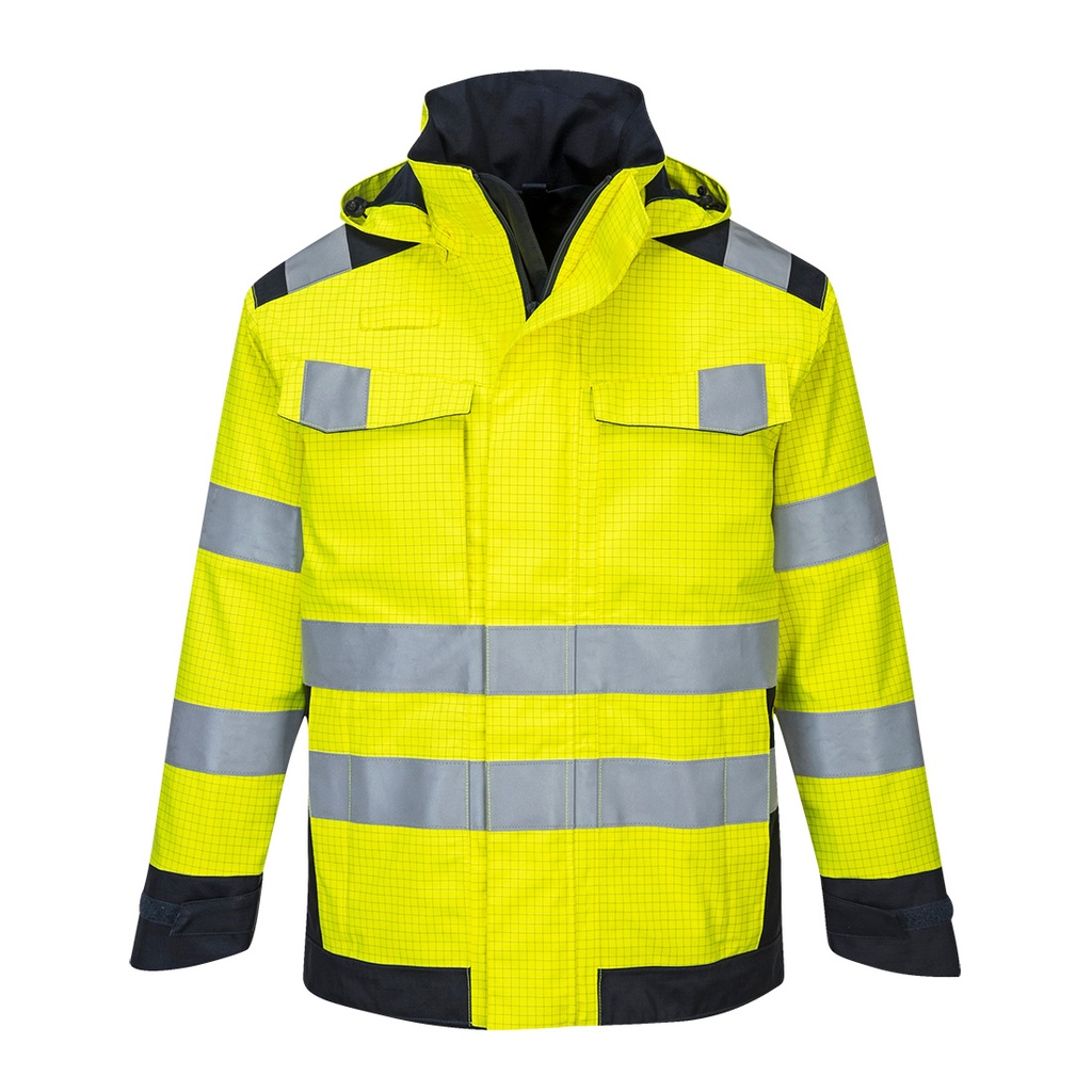 veste de pluie modaflame arc électrique - Jaune/Marine