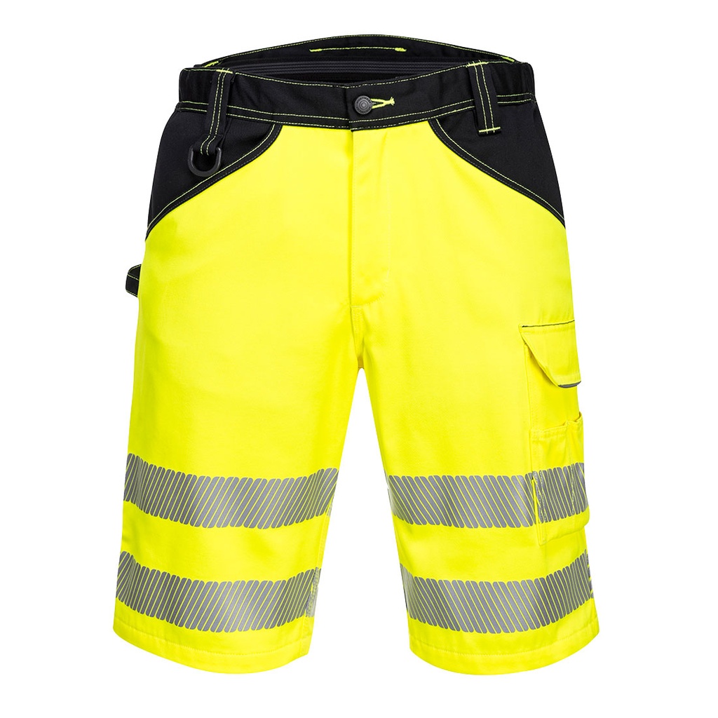 PW348 - Bermuda PW3 Hi-Vis - Jaune/Noir