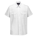 S101 Chemise Pilote M/C - Blanc