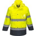 Parka haute visibilité 3 en 1 - Jaune/Marine