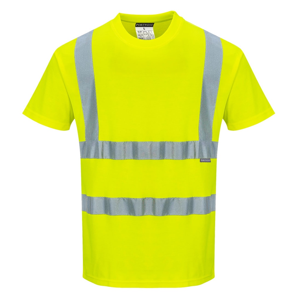 T-shirt Hi-vis MC coton comfort - Standard - Jaune