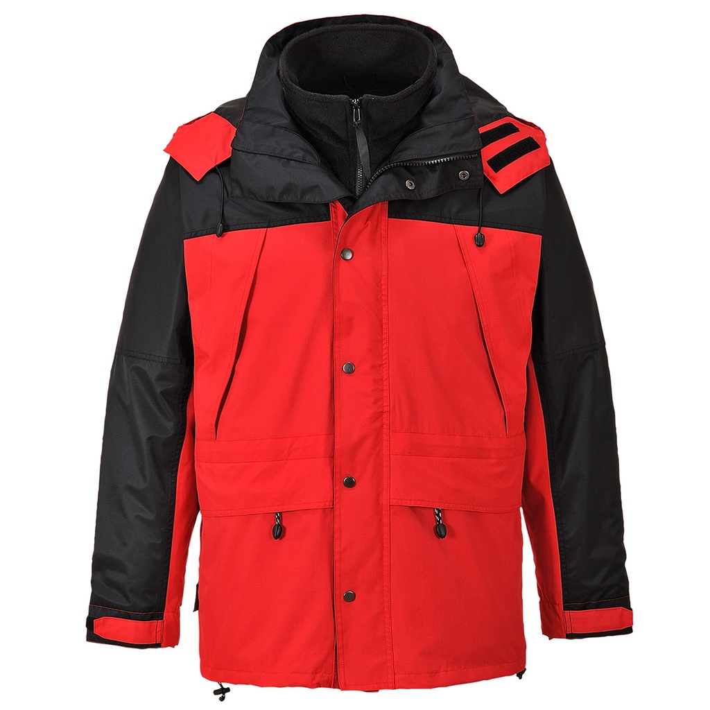 Parka 3-en-1 Respirant Orkney - Rouge