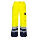 Pantalon contraste Hi-Vis doublé - Jaune/Marine