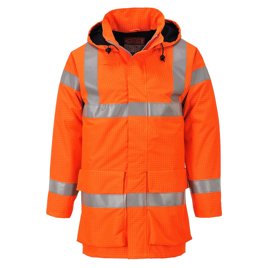 Veste de pluie hi-vis multi lite Bizflame - Orange