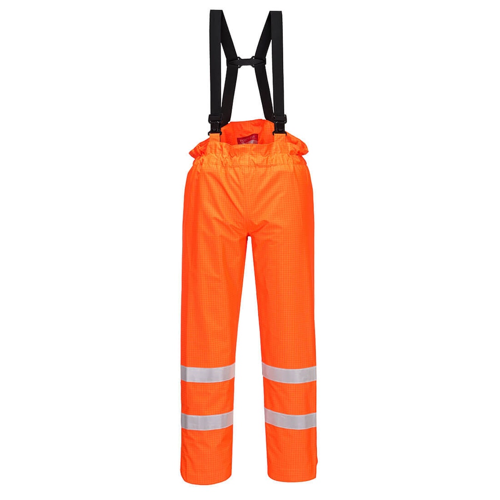 Pantalon Bizflame Rain non doublé Hi-Vis Antistatique FR - Orange