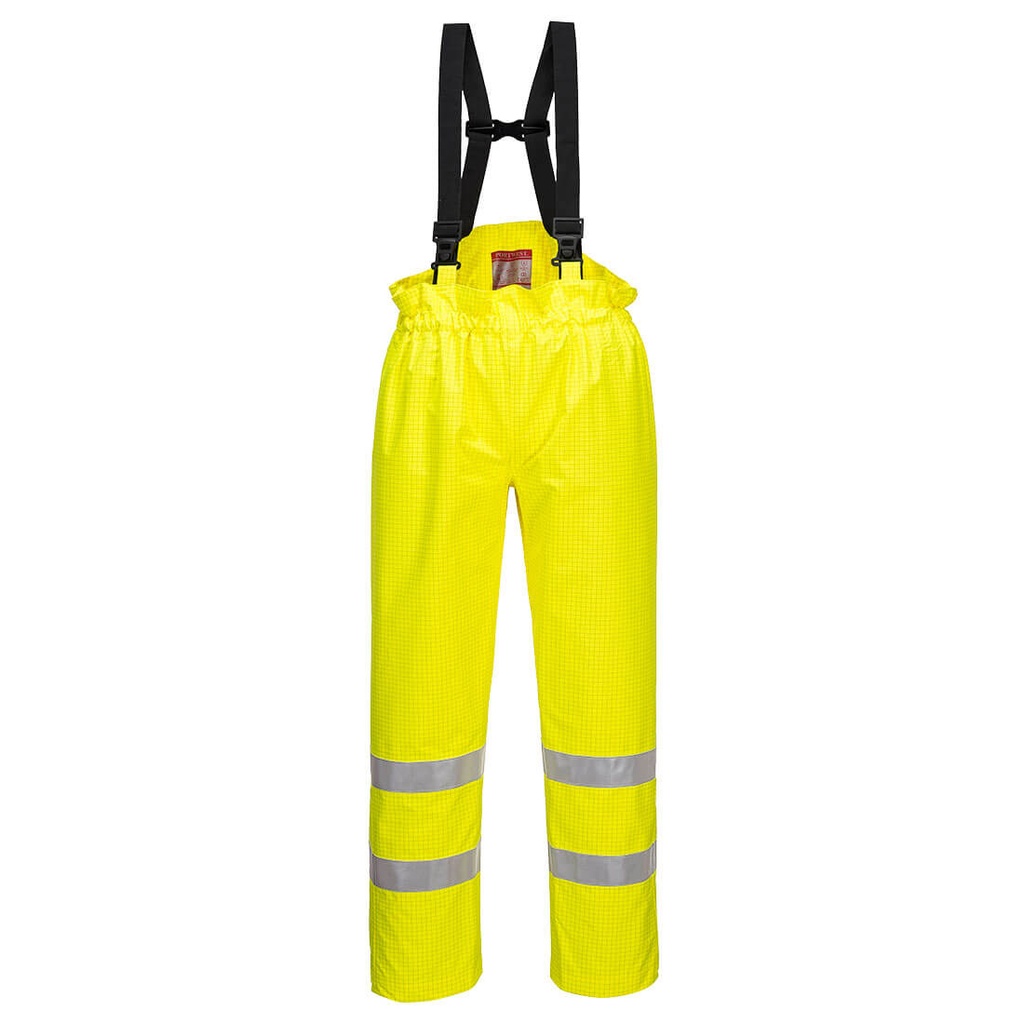 Pantalon Bizflame Rain non doublé Hi-Vis Antistatique FR - Jaune