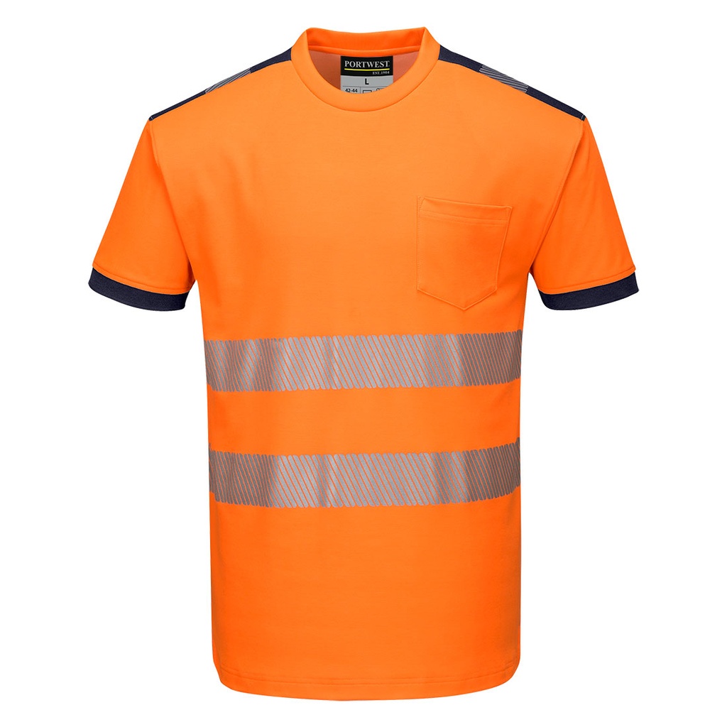 T-Shirt HV PW3 - Orange/Marine