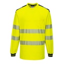 PW3 T-Shirt Haute Visibilité ML - Jaune/Noir